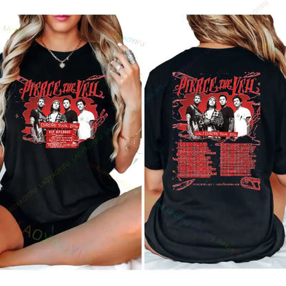 Pierce The Veil Singer Hip Hop Men and Women 100% Cotton Funny T-shirt