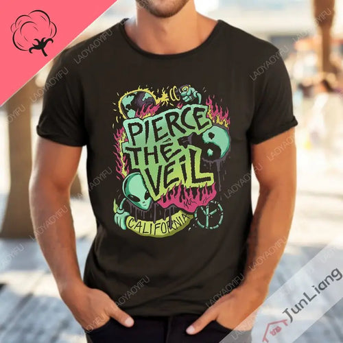 Pierce The Veil Singer Hip Hop Men and Women 100% Cotton Funny T-shirt