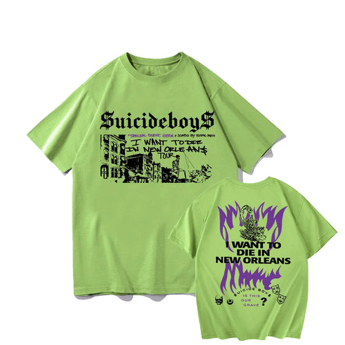 Suicideboys G59 T Shirt Men Fashion I Want To Die In New Orleans Music