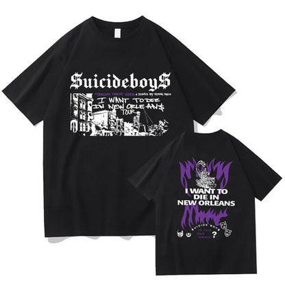 Suicideboys G59 T Shirt Men Fashion I Want To Die In New Orleans Music